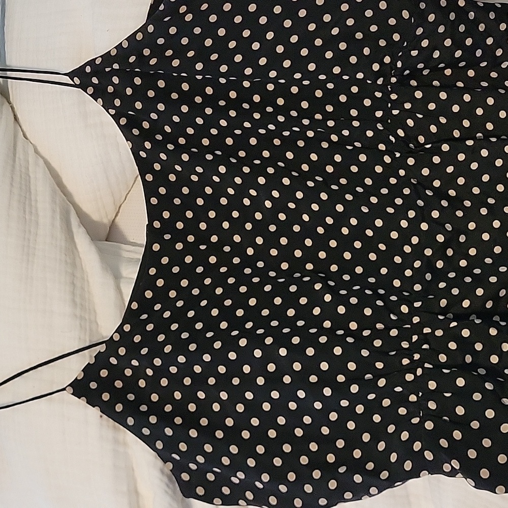 J crew Silk Polka Dot Spaghetti Strap Dress - 10 - Picture 4 of 6